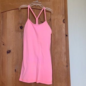 Lululemon Y tank, size 4 pink